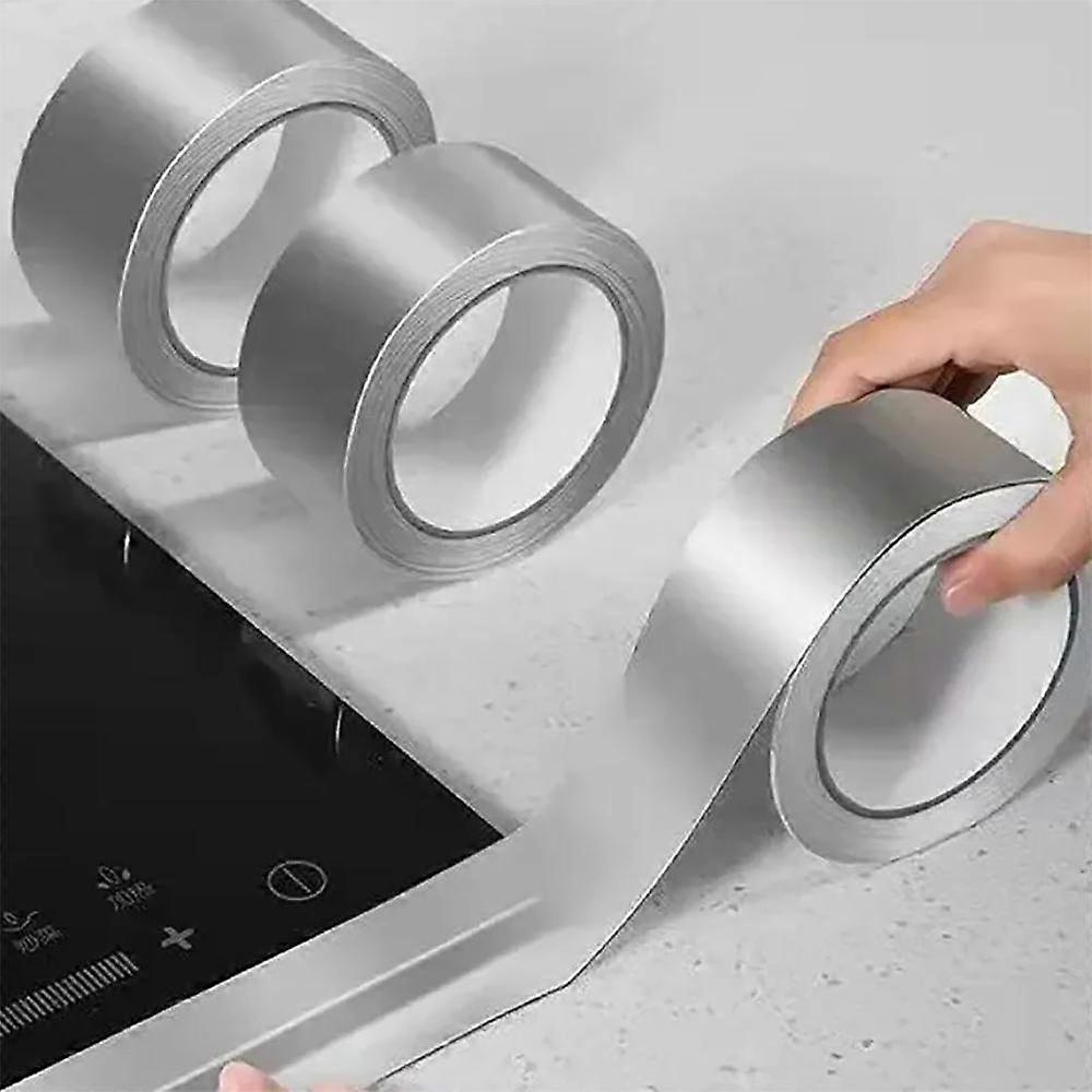 Aluminum Foil High-Temperature Tape Cooktop Self-Adhesive Greaseproof Anti-Mold Moisture-Proof Stickers For Countertops Kitchen