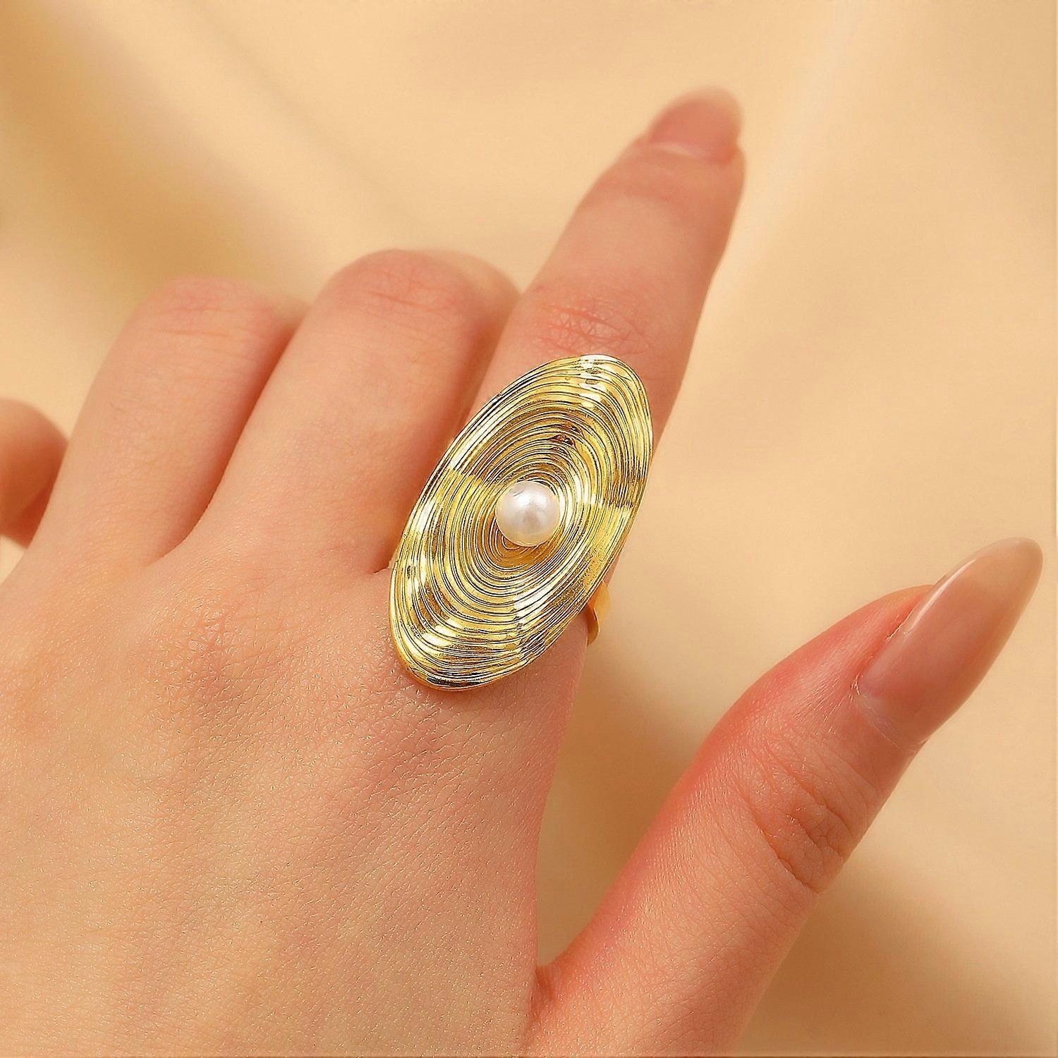 Gold Dragonfly Ring - Women's Open Statement Ring