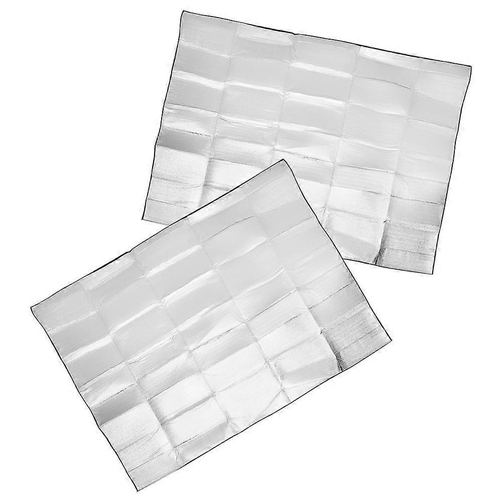 Silver Camping Mat for Outdoor Use Thickened EPE Foam Picnic Mat Suitable for Beaches Parks and Family Trips 2 Pieces