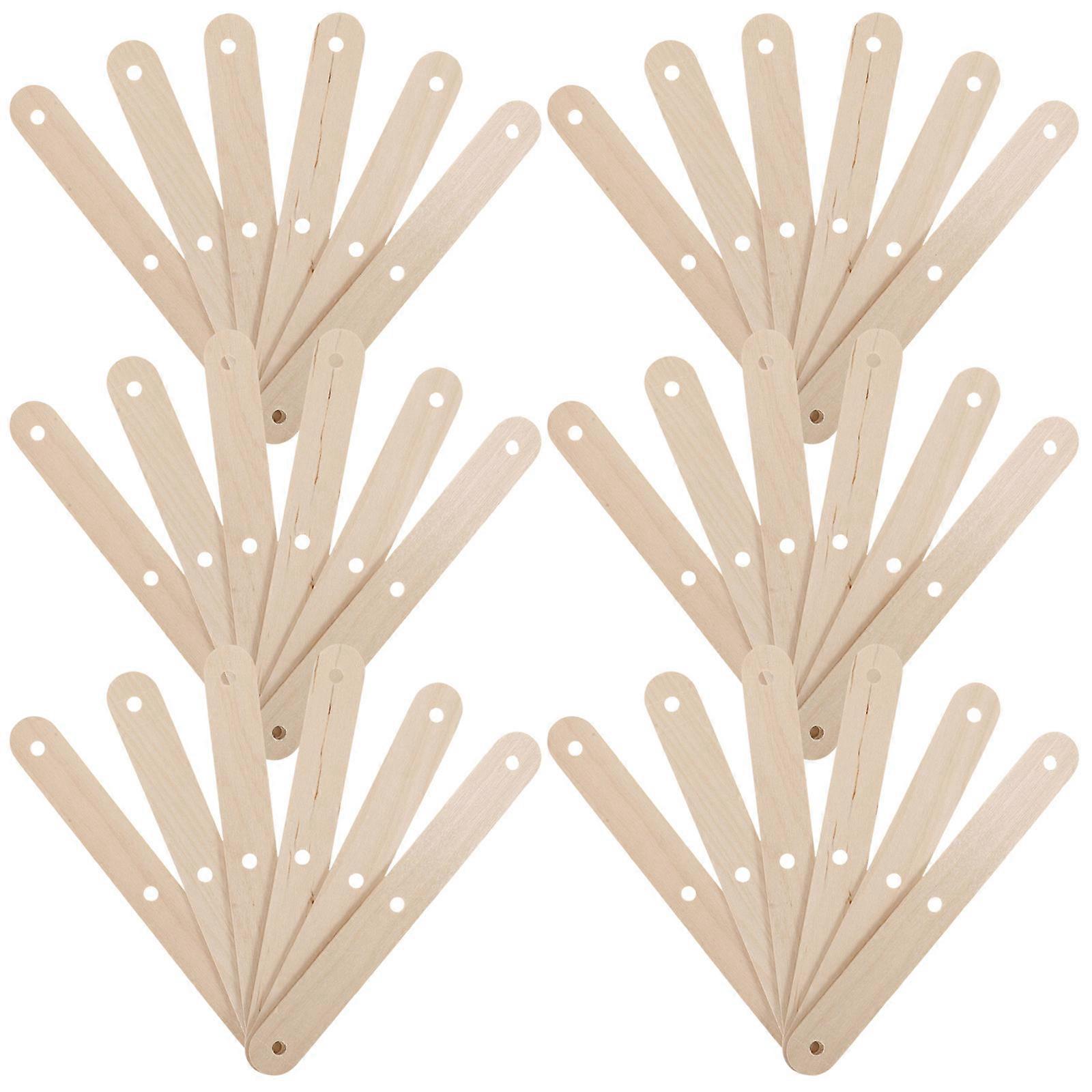Wooden Craft Sticks for DIY Projects Beige Color 50pcs Easy to Wash and Reuse 6.3 Inches