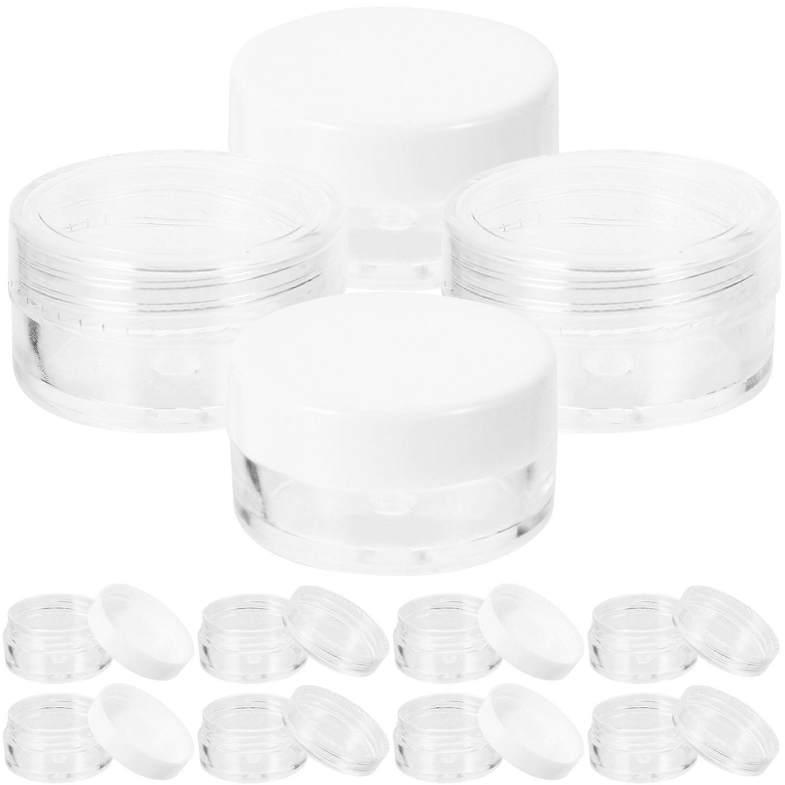 50pcs Empty Facial Cream Jars with Seal Lid for Storage Portable Sizes Suitable for Travel Camping