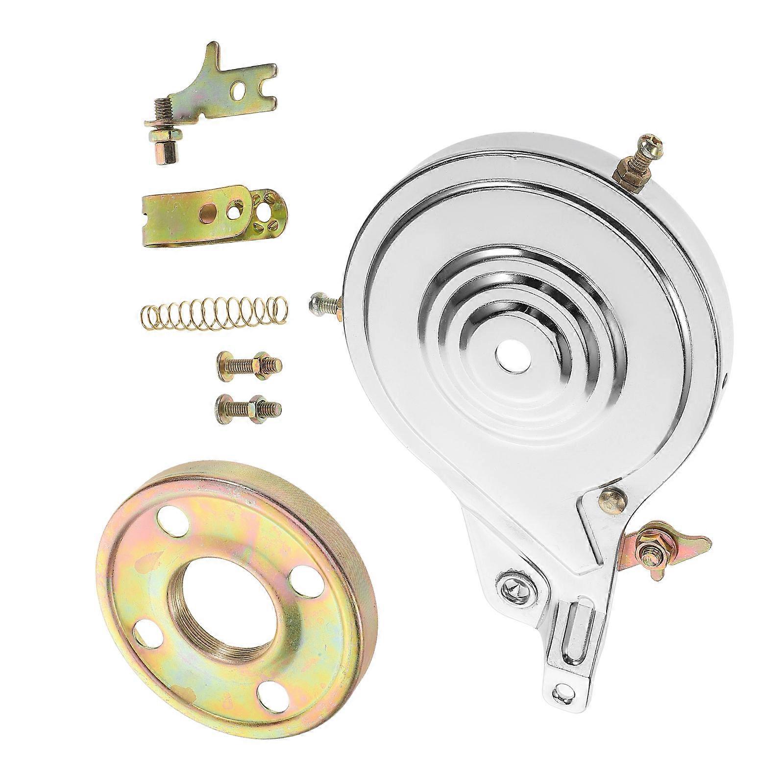 White Drum Brake Kit with Metal Material for Reliable Stopping Power and Easy Installation Fits Most Bikes