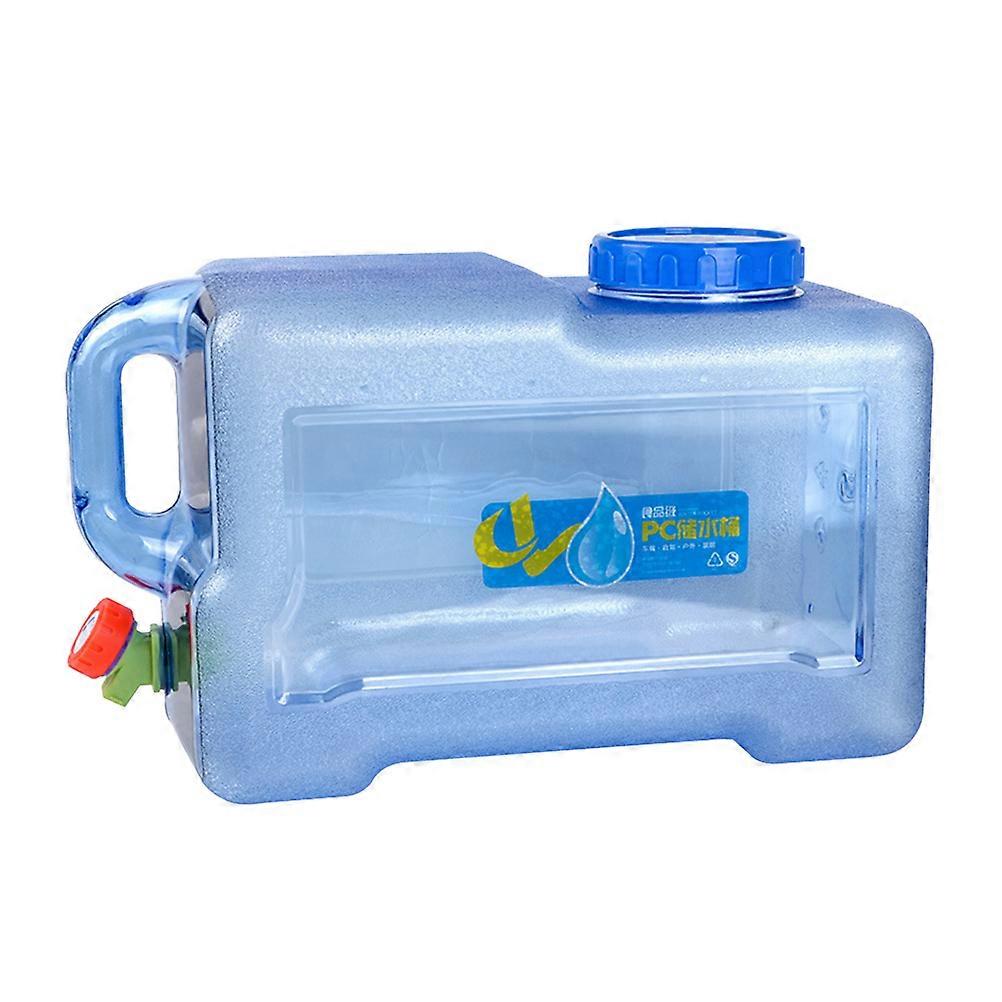 Portable Blue Water Container Carrier for Car 25L Large Capacity Square Shaped 1Pcs
