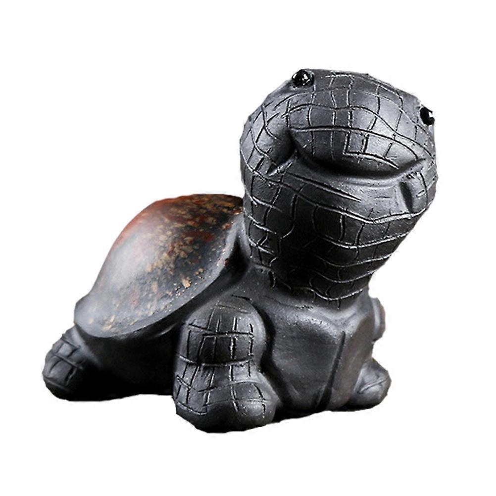 Handcrafted Turtle Statue 1Pc Turtle Tea Pet Decoration Multi Decoration Craftsmanship