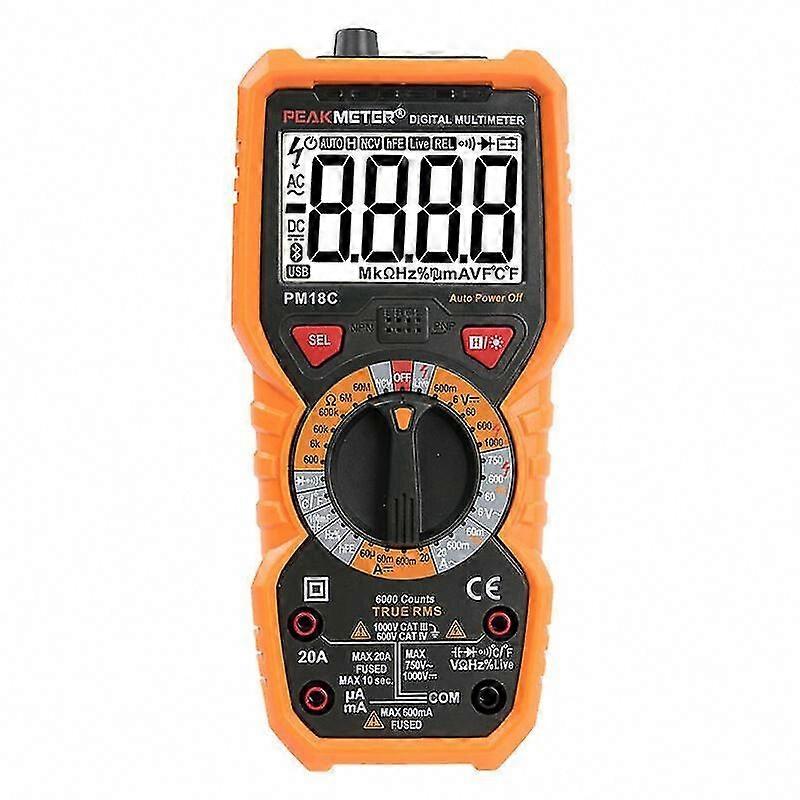 PM18C Digital Multimeter AC/DC Voltage Tester with NCV, Backlight & Auto-Ranging