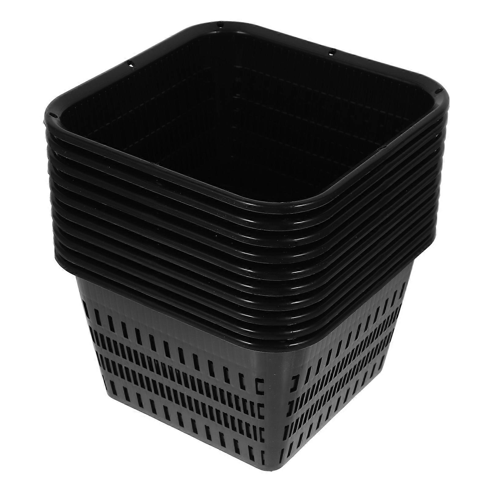 Plant Root Control Nursery Pots, Grow Container For Garden Bonsai, 10 Pieces