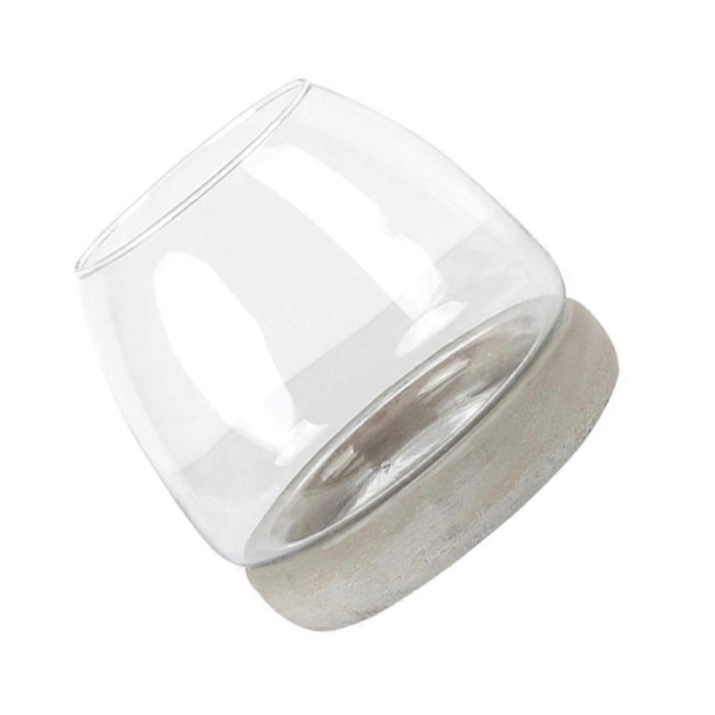 Transparent Glass Vase Gentle And Simple Flower Container Decor Indoor Use 1Pcs