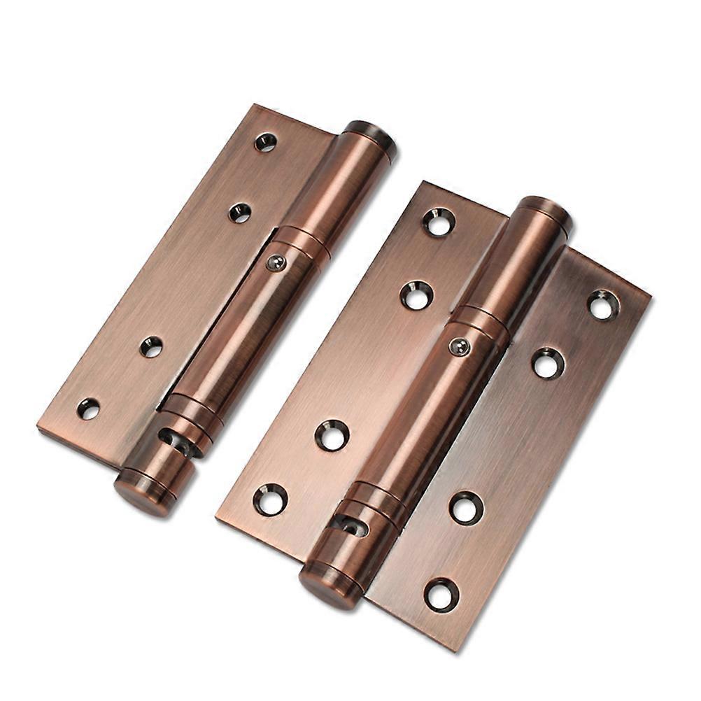 1Pc Durable Heavy Duty Automatic Self Closing Spring Hinges Stainless Steel Door Hinge(Red)
