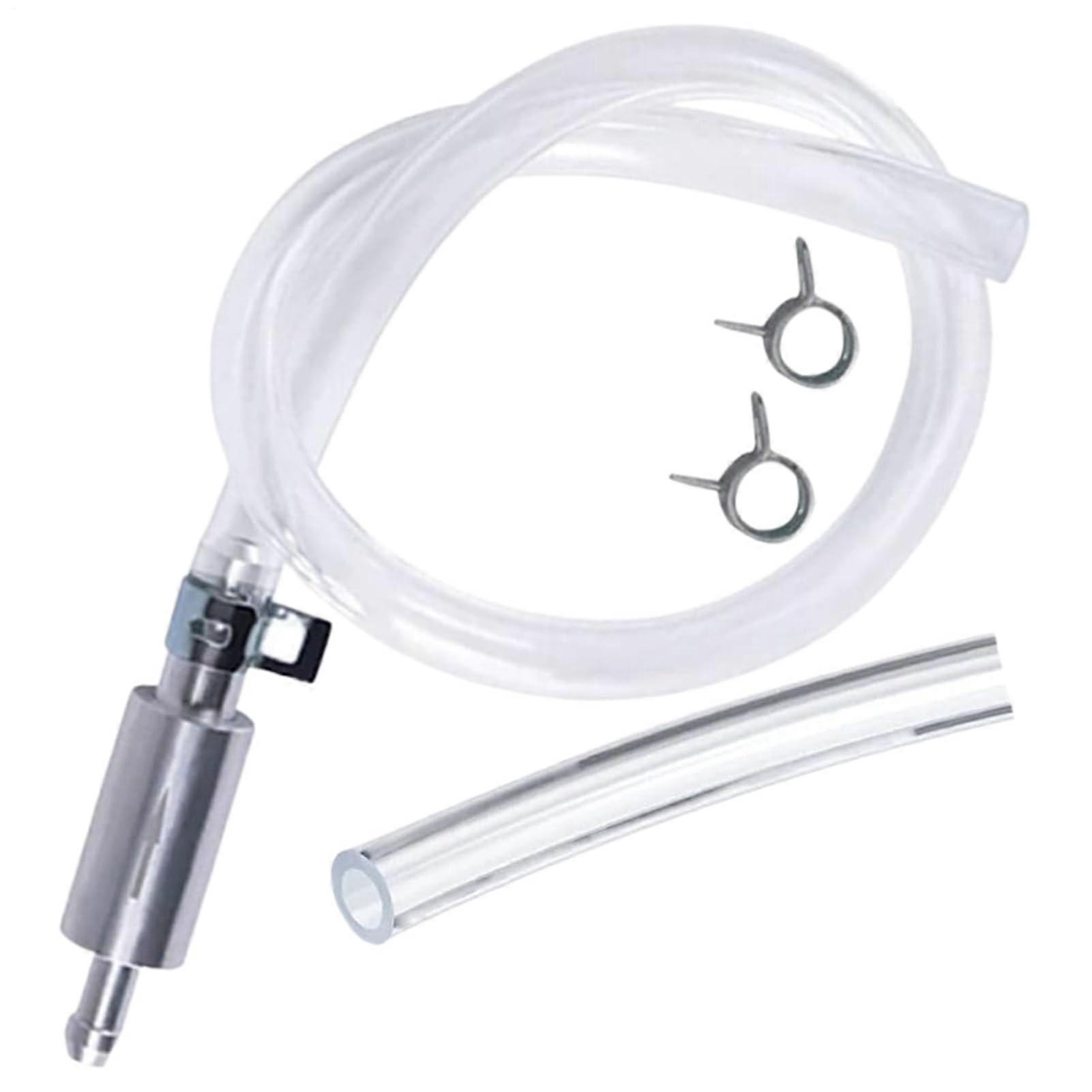 Brake Bleeder Hose - Oil and Fluid Bleeding Device With One-Way Check Valve For Hydraulic Systems