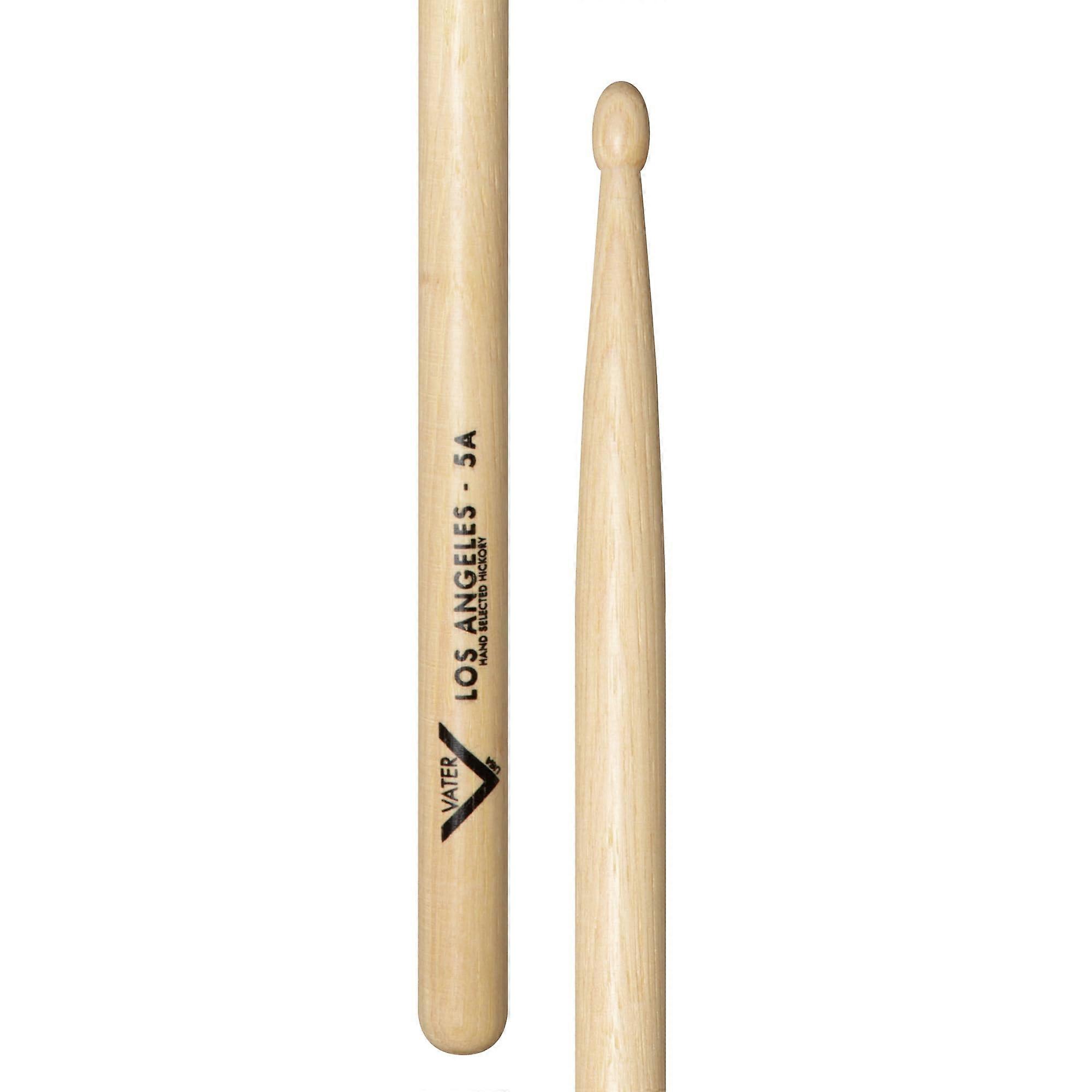 Drumsticks VH5AW Los Angeles 5A American Hickory Series Teardrop Wood Tip
