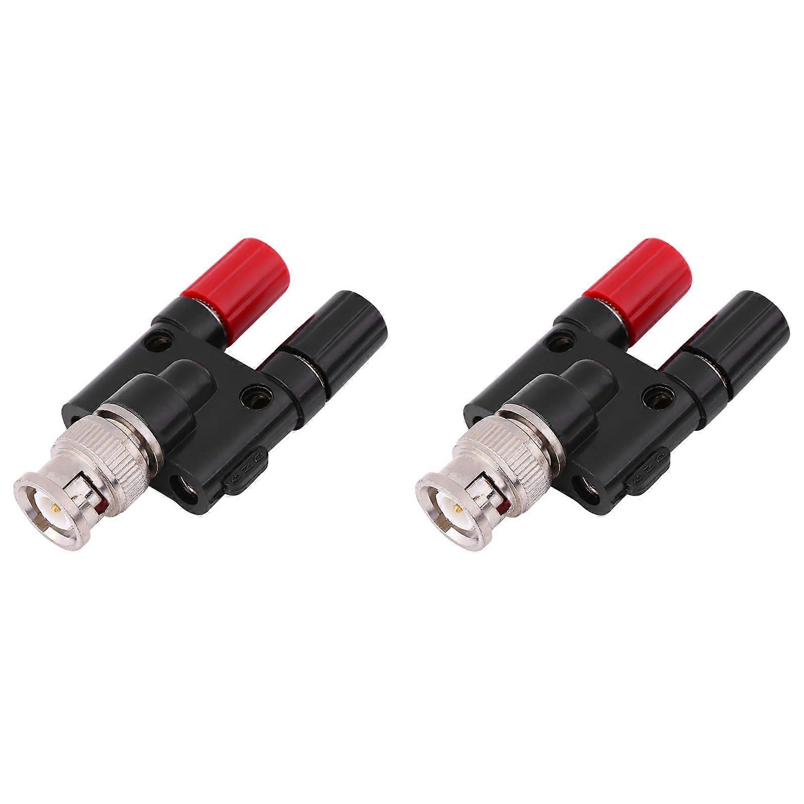 2pcs Professional HT311 BNC to 4mm Banana Plug Adapter for Oscilloscope