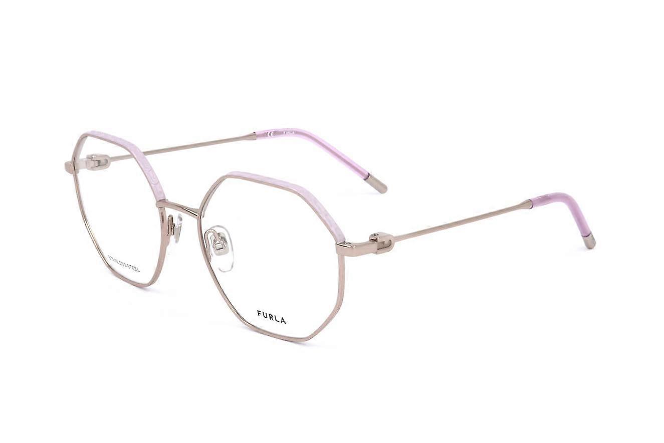 Eyewear Frames Furla VFU637 0EF9 SHINY RED GOLD WITH COLOURED PARTS 54/18/140 WOMAN