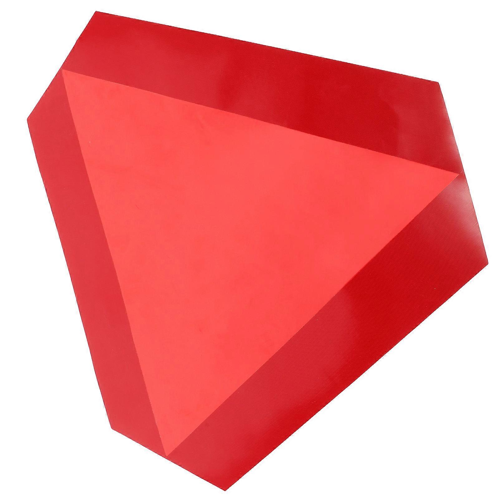 Triangle Reflective Vehicle Sign For Trucks Safety Signage Adverse Weather Conditions Self-Adhesive Backing 1Pack