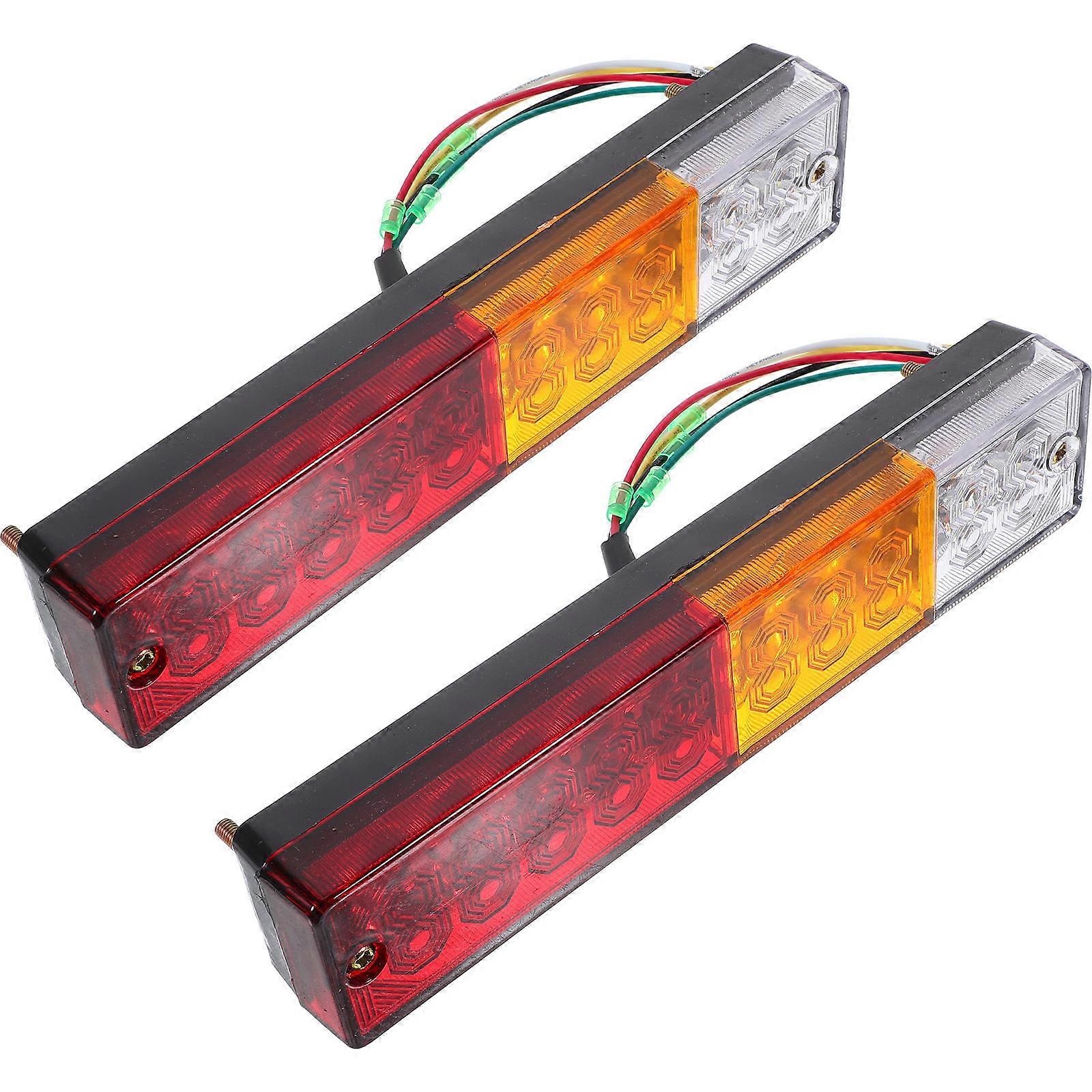 Trailer Tail Lights with Stop Tail Turn Functions for Trucks Waterproof Reliable 1030V Plastic Assorted Color