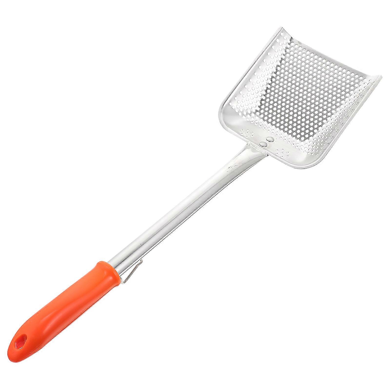 Long Handle Metal Strainer Oil Filter Sieve Designed For Professional Chefs 50.00X14.00X5.50CM Filtering 1Pack