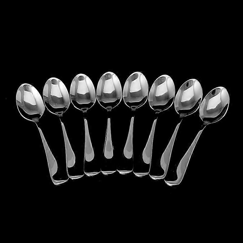 8Pcs Demitasse Espresso Spoon Stainless Steel Tea Coffee Soup Rice New