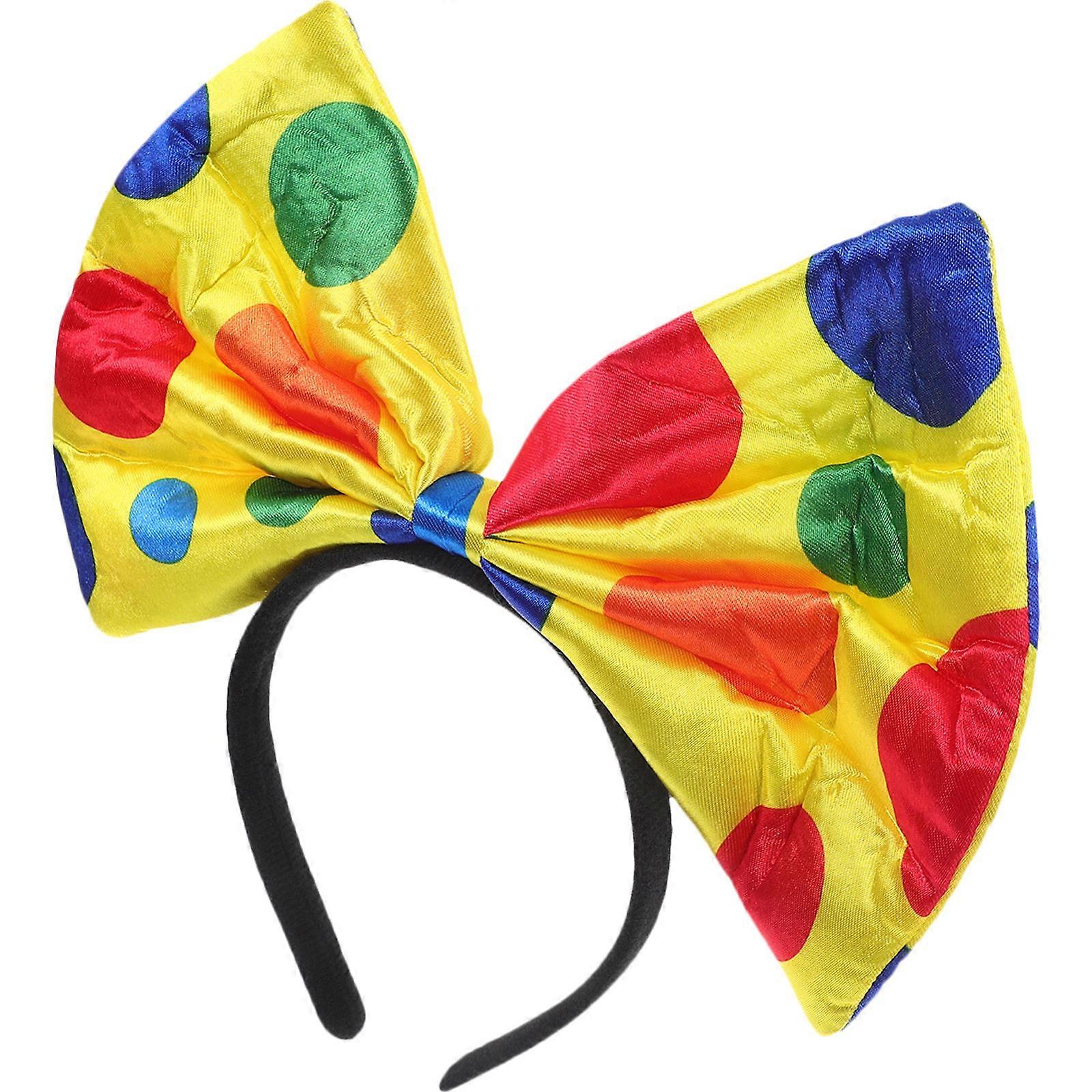 Clown Headband with Exaggerated Ears for Decoration Multi Plush Comfort