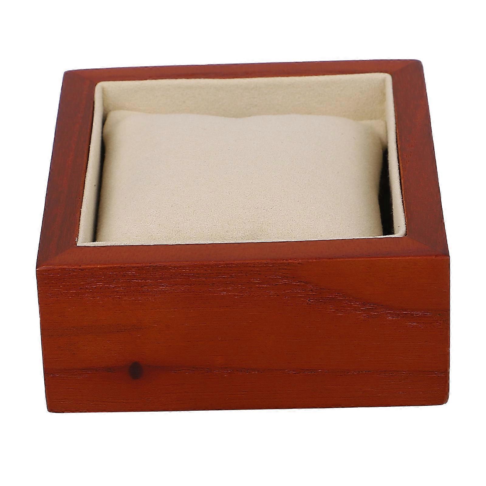 ساعة تخزين حالة مجوهرات حاوية تعبئة مقاومة للاهتراء مادة اصطناعية ووتش متجر 9.5X9X4.8 سم 1 عبوة