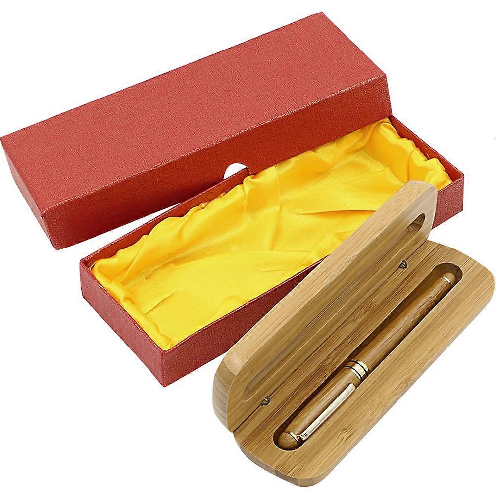 Fountain Pen with Weighted Bamboo Construction for Comfortable Use