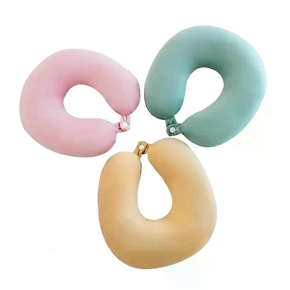 U-shaped Pillow Super Soft Washable Zipper Closure PP Cotton U-Shaped Airplane Travel Pillow Head Neck Cushion Suitable for Trip