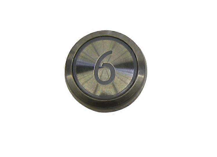 Kone Button 6 Red Led, White Flush, Translucent Base Km863050g005h006