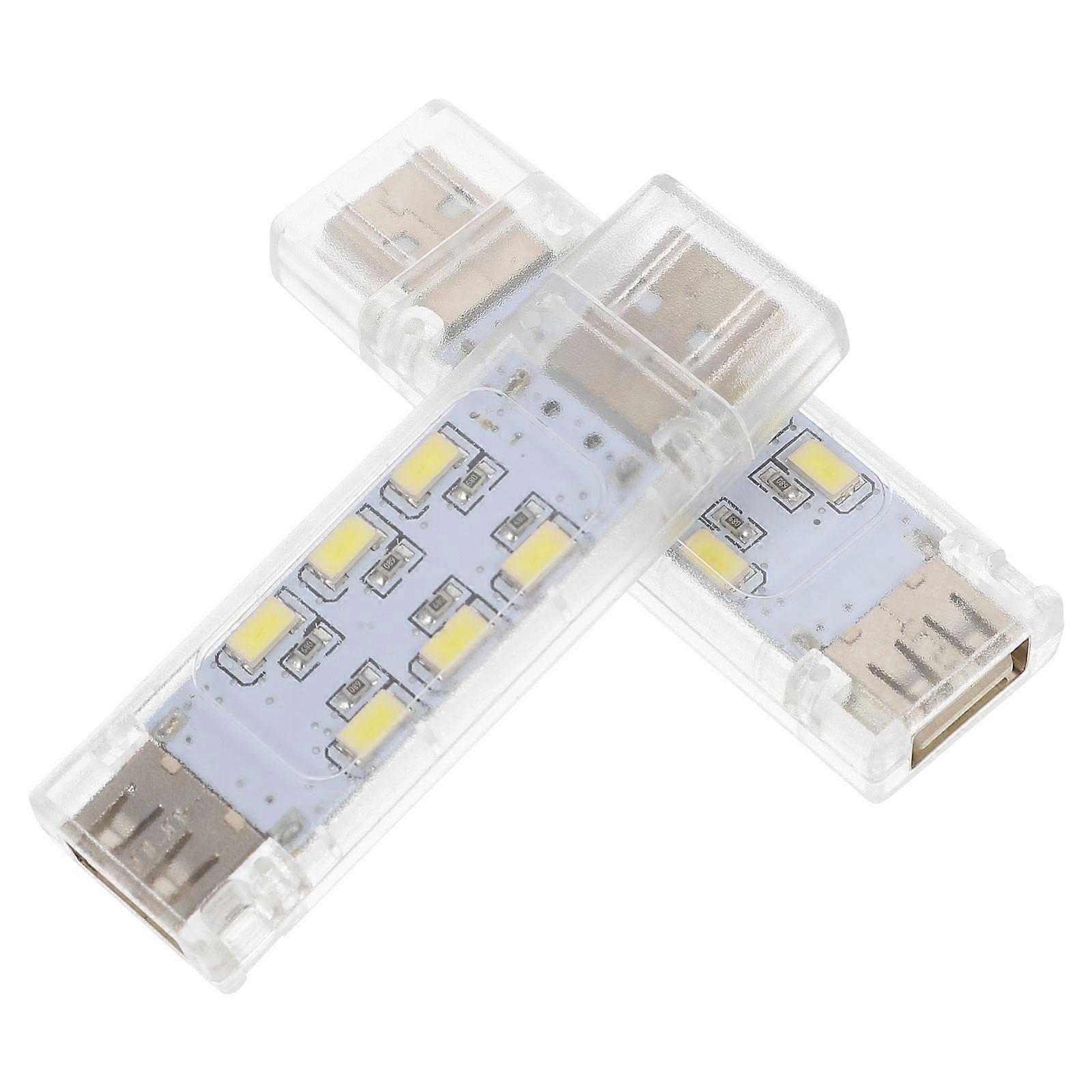 USB Small Night Lamp Laptop LED Lamp for Reading 2Pcs Portable Light
