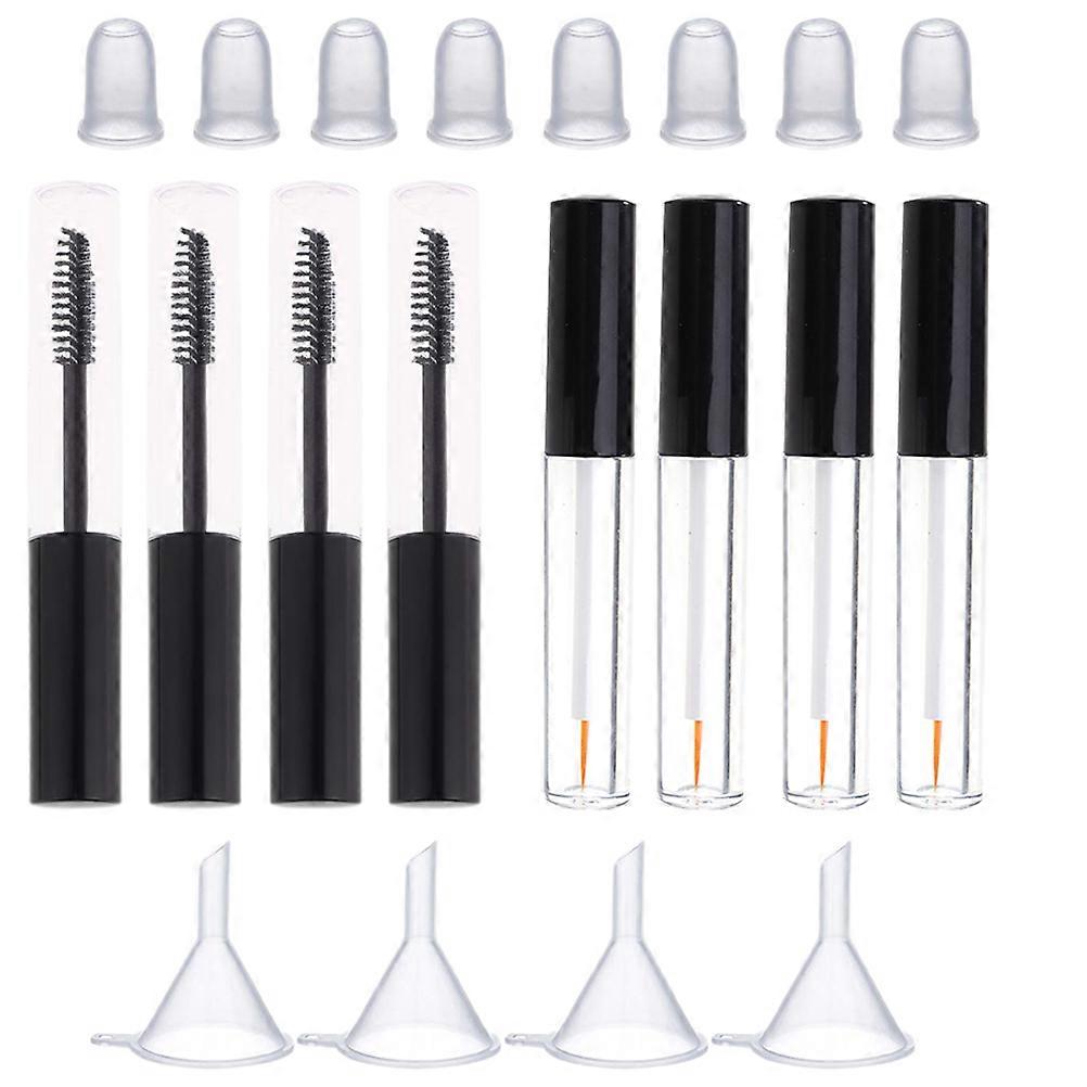 Empty Refillable Mascara Tubes For Makeup Artists With Round Shape Makeup Application On Travel 1 Set