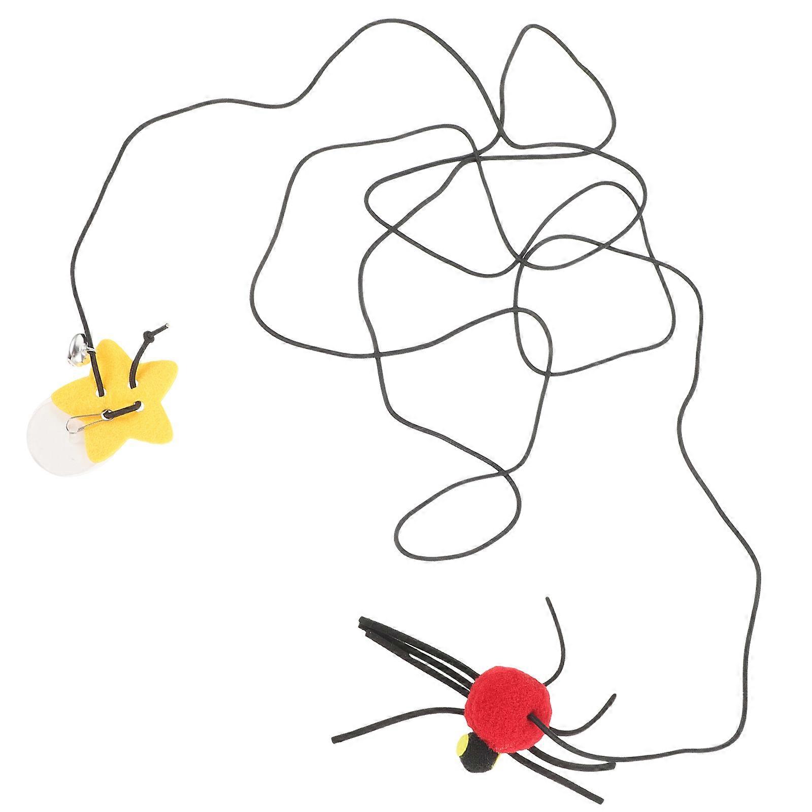 Elastic Cord Cat Toy Bouncing Indoor Playtime For Cats 7x6cm 1Pcs