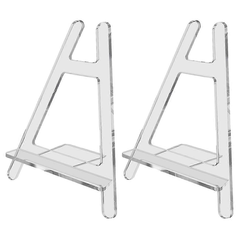 Acrylic Plate Display Stand Multi Functional Easel Holder for Photos, Artwork & Collector Plates Desktop Home Decor Stand