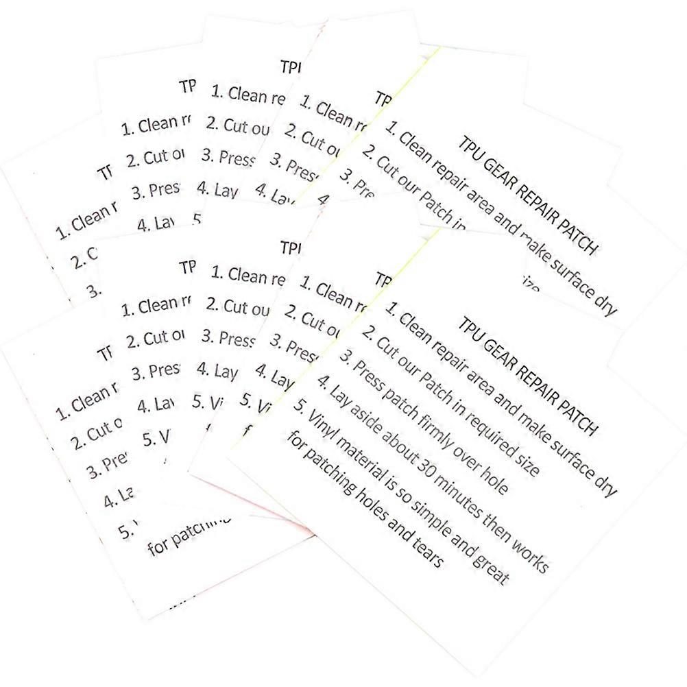 Transparent TPU Repair Patches for Inflatable Kayaks, Tents, and Pool Floats – Durable Adhesive Patches for Seamless Fixes (10pcs)