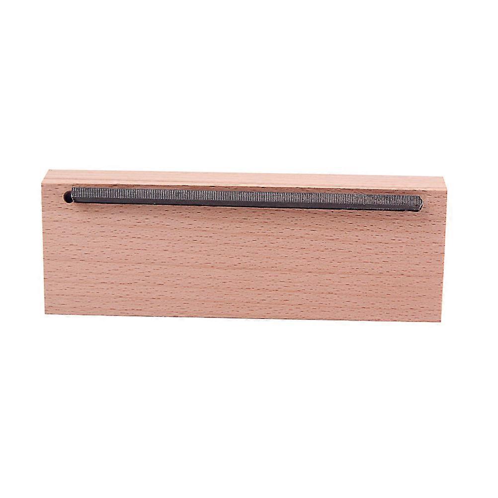 Brown Synthetic Maple Woody Block for Guitar Chamfering with Long Lifespan and Fine Grinding Effect 1.5 x 3.5 inches