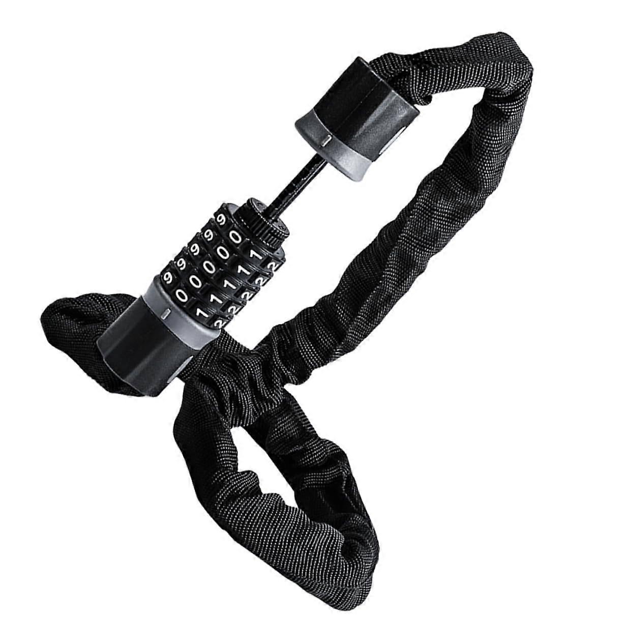 1 piece of bike lock with password, rustproof, robust theft protection for bicycles and motorcycles, portable durable.