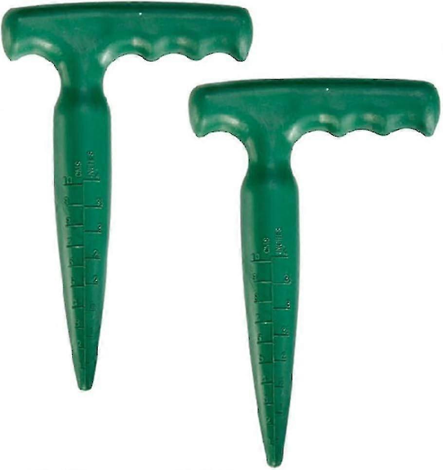 2-Piece Plastic Handheld Transplanting Tools for Easy Seed Sowing and Soil Digging in UK Gardens
