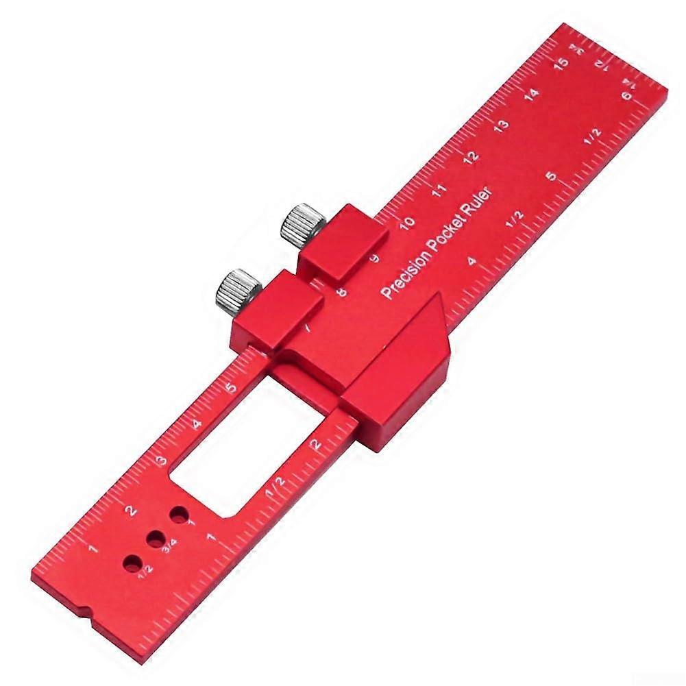 Woodworking Scribing Gauge Precision Tool, Metric And Imperial Scales, Model H160, Ruler Scribing Gauge