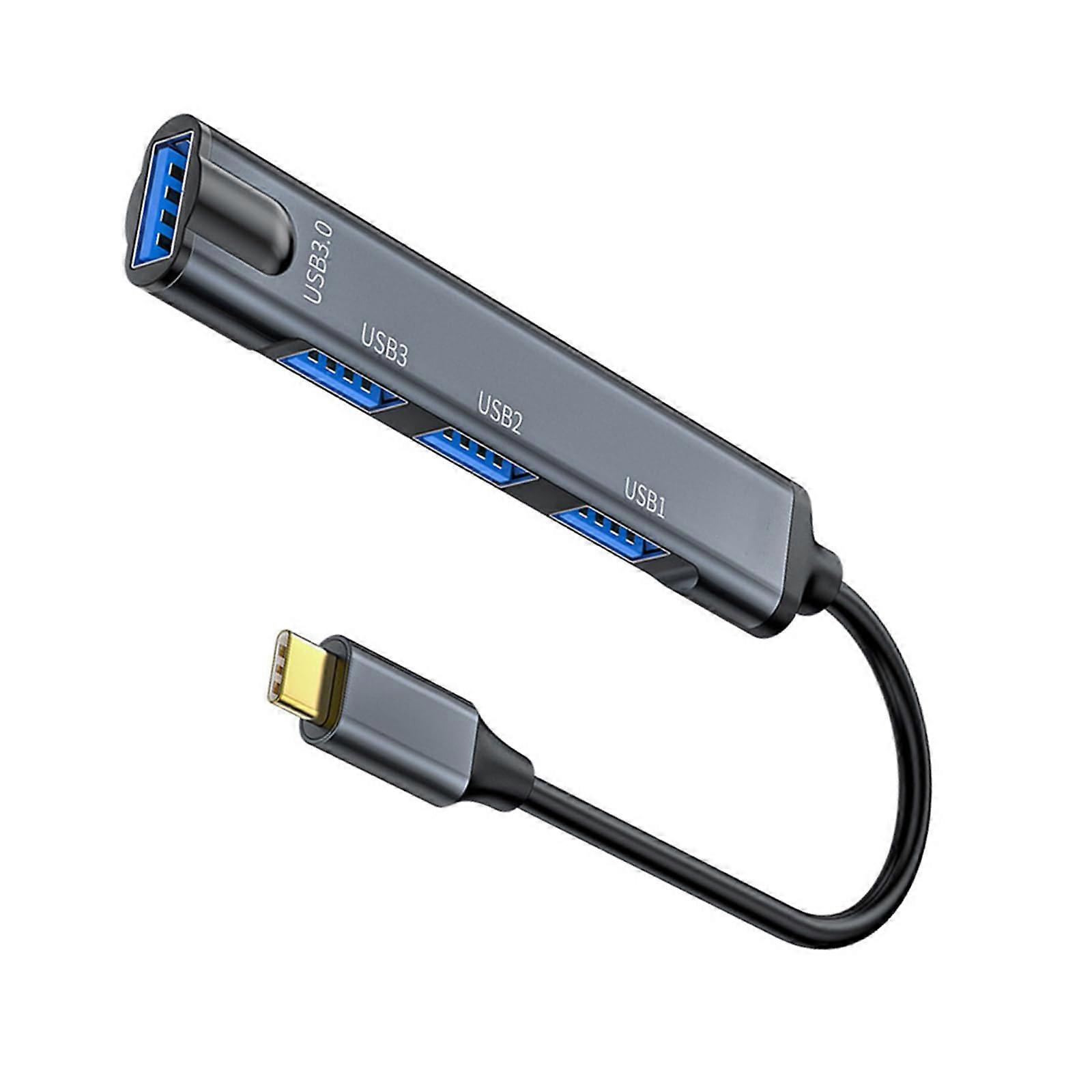 Type-C to USB 3.0 2.0 Extension Adapter Multiport Hub for Simultaneous Device Connection in Home and Office Use