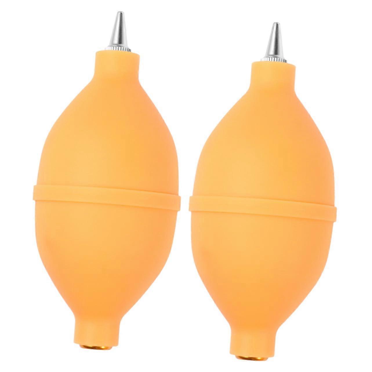 Silicone Air Blower Cleaning Pump 2 Pieces Duster for Computer Cameras Succulents Precise Durable Black