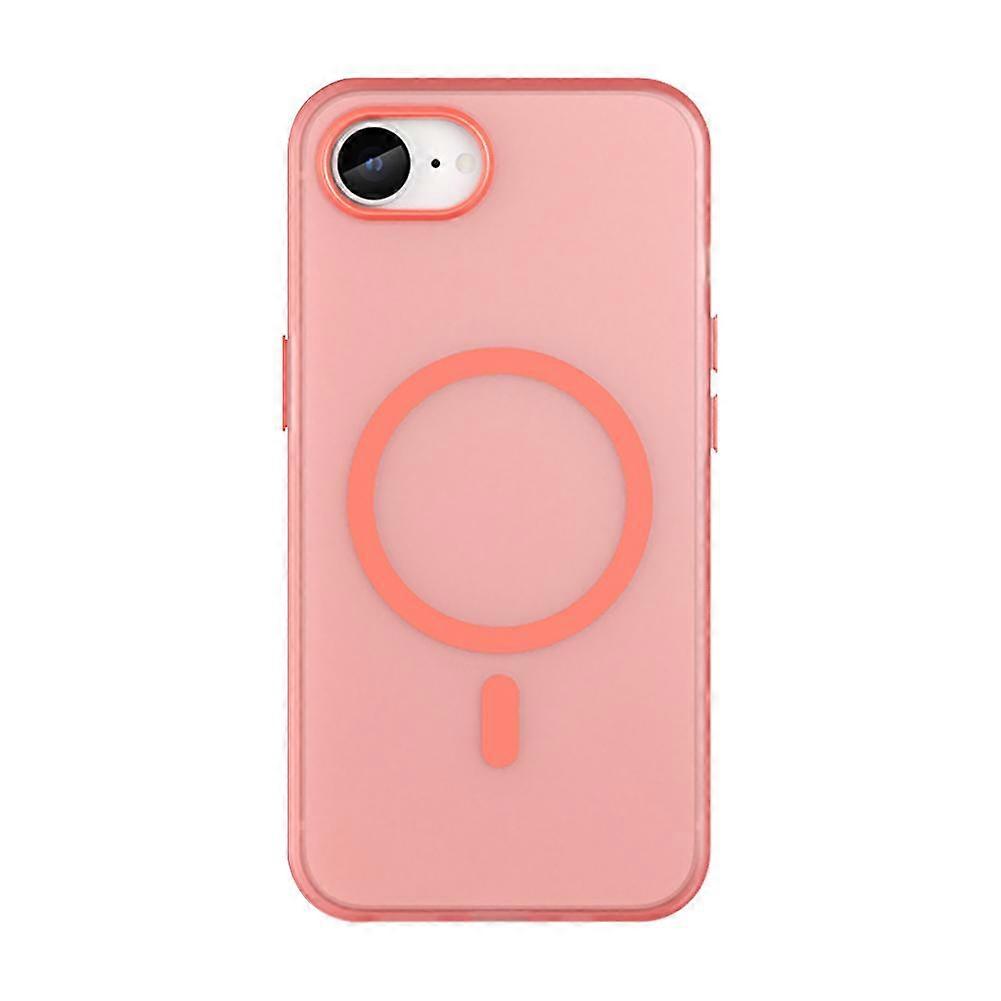 For iPhone 16e Magnetic Case with Magsafe Wireless Charging High Transparency Shockproof Frosted Anti-Fingerprint Cover