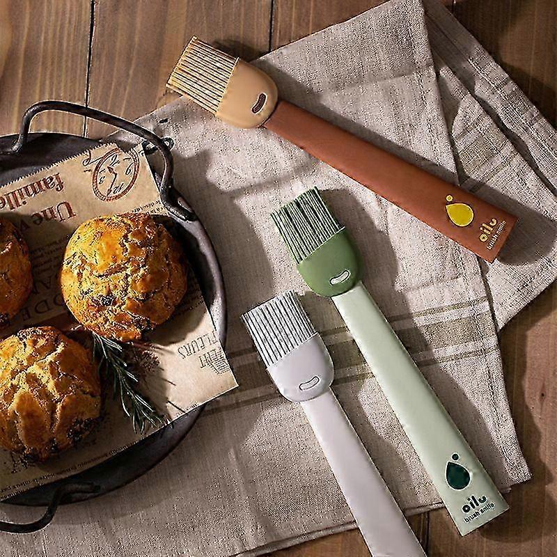3-Pack Silicone Basting Brush for Grilling, Baking, and BBQ Sauce Application