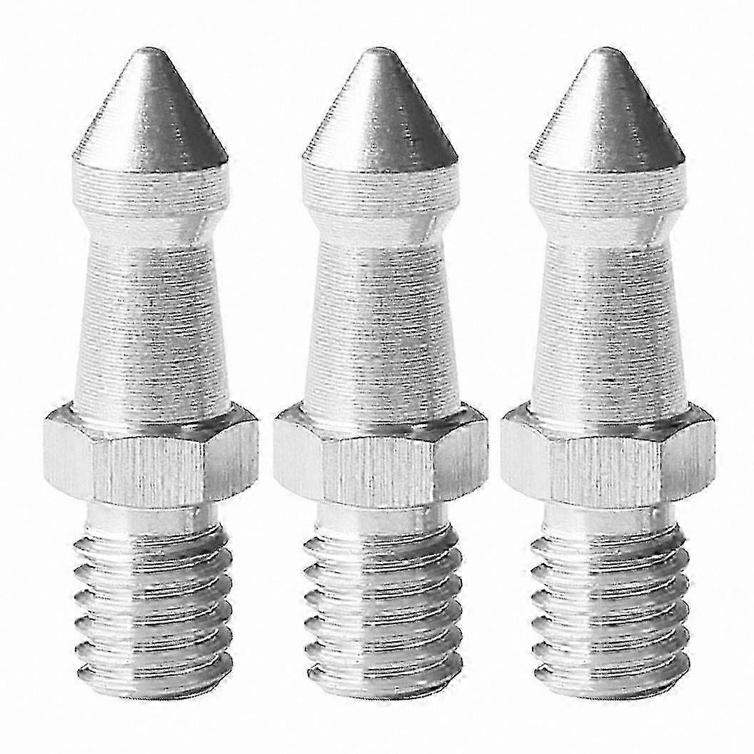 3-Piece 3/8" Universal Stainless Steel Foot Pad for Mini SLR Camera Tripod with Spikes and Steel Nails