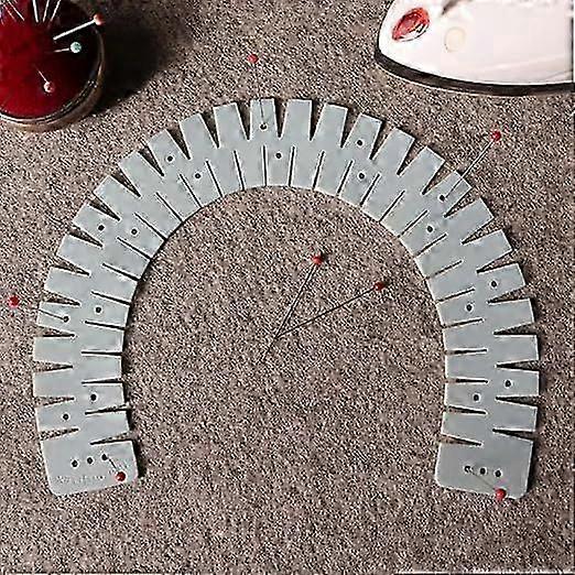 Flex Silicone Hemmer - Professional Sewing Tool for Perfect Hems Heat-Resistant Hem Ruler Flexible Sewing Aid, Marking Holes with Precision Marking Ho