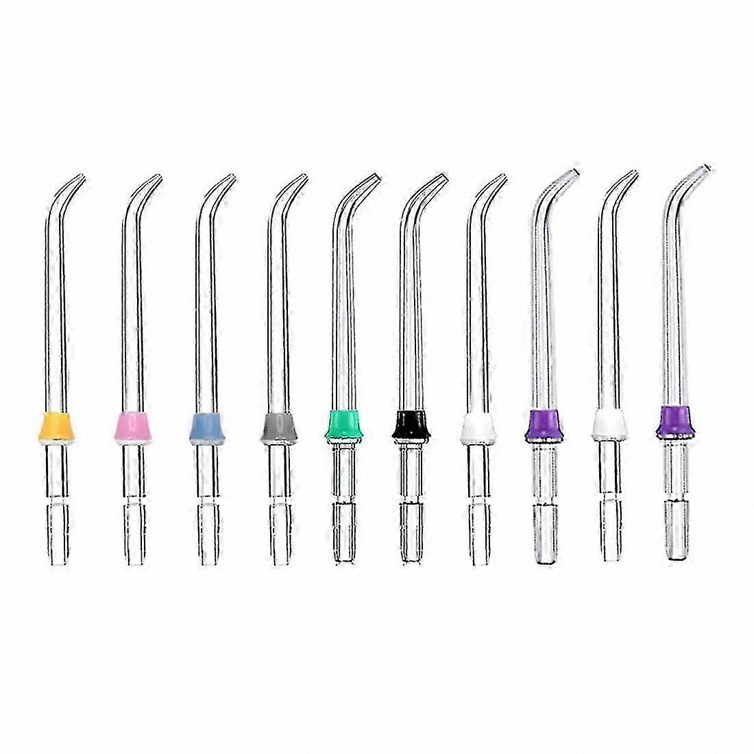 10-Pack Universal Jet Tips for Water Flossers and Oral Irrigators-Compatible with Multiple Devices