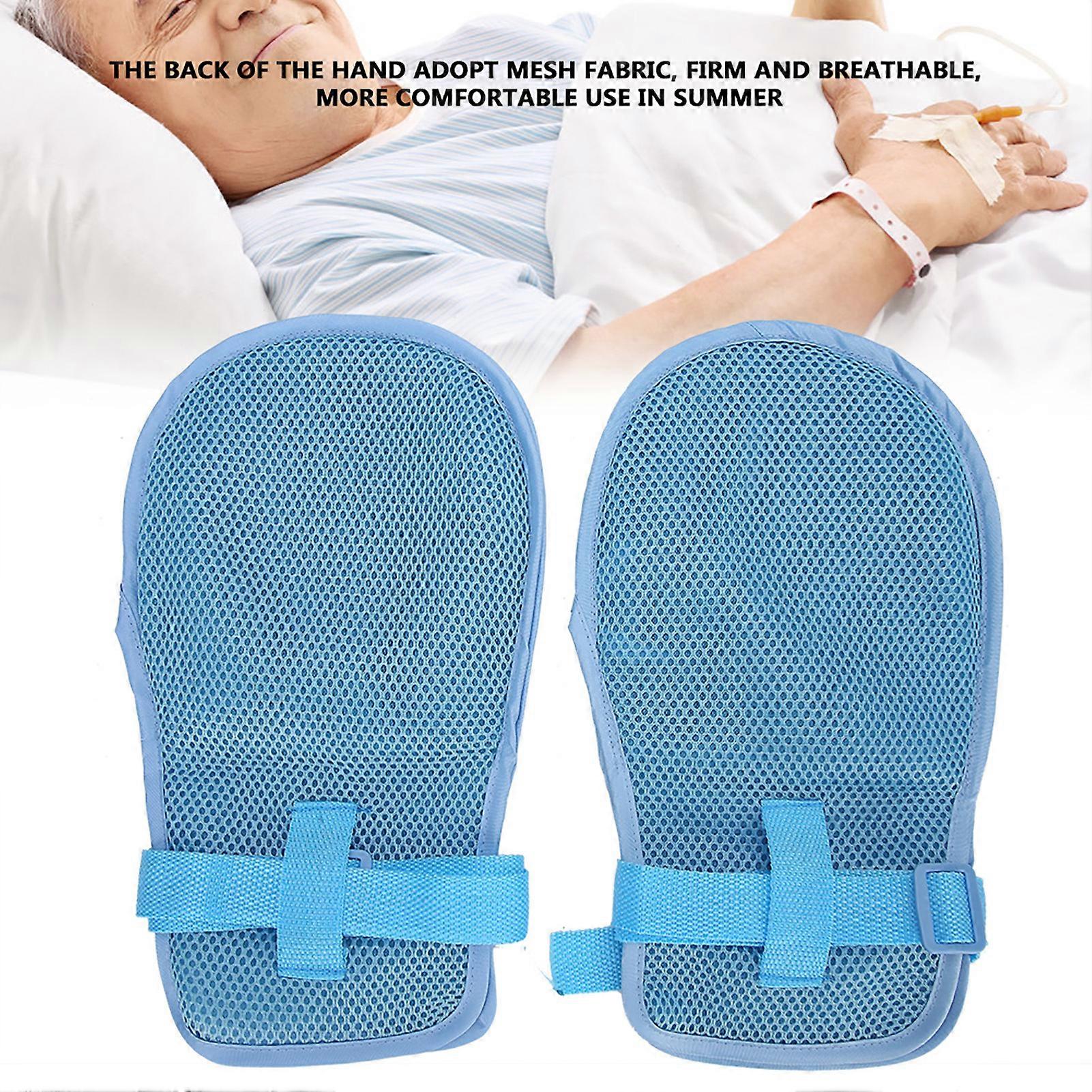 Restraint Gloves 3D Mesh, Adjustable Strap 75cm, Size 30x19cm