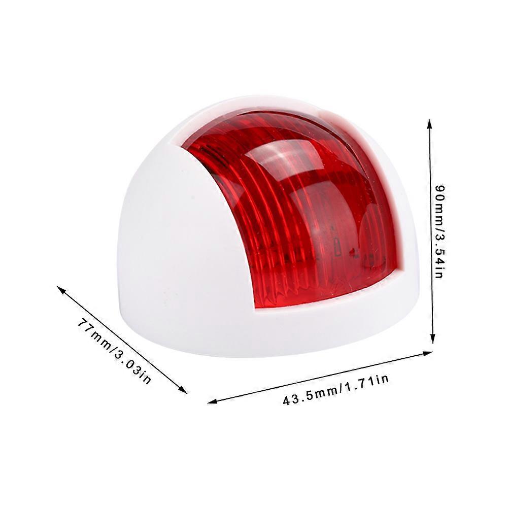 2Pcs Signal Lamp Red Green LED Waterproof Boat Navigation Light 12V 24VWhite 
