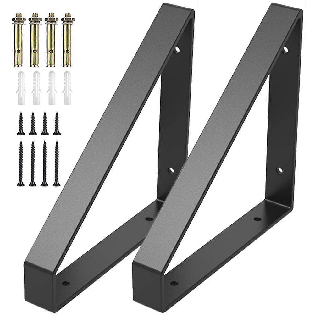 Heavy Duty Bracket Shelf Support Wall Mount for Home Kitchen Garage Use 2pcs Set