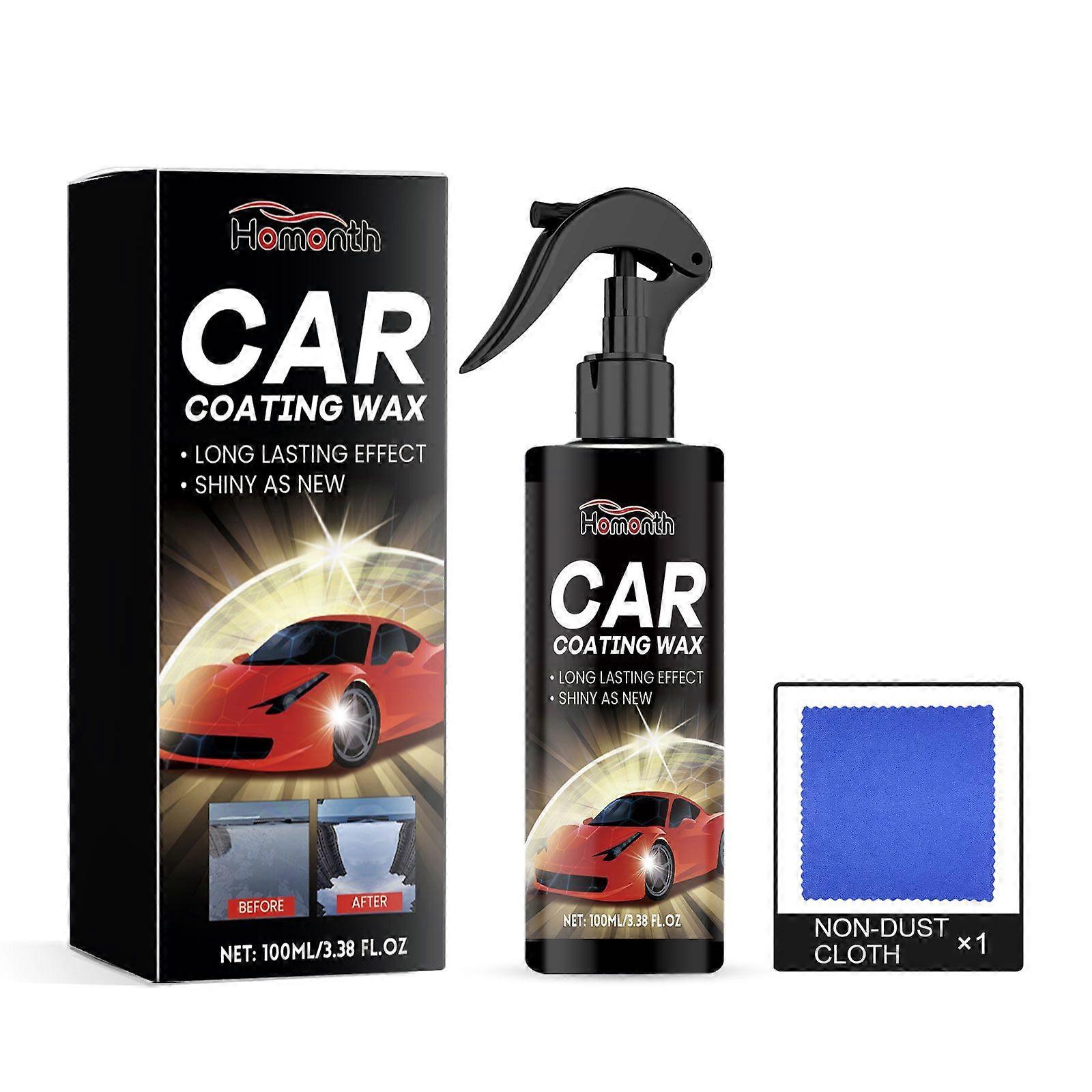 Homonth Car Coating Spray - Nano Ceramic Coating for Car Paint, Waxing & Hydrophobic Shine
