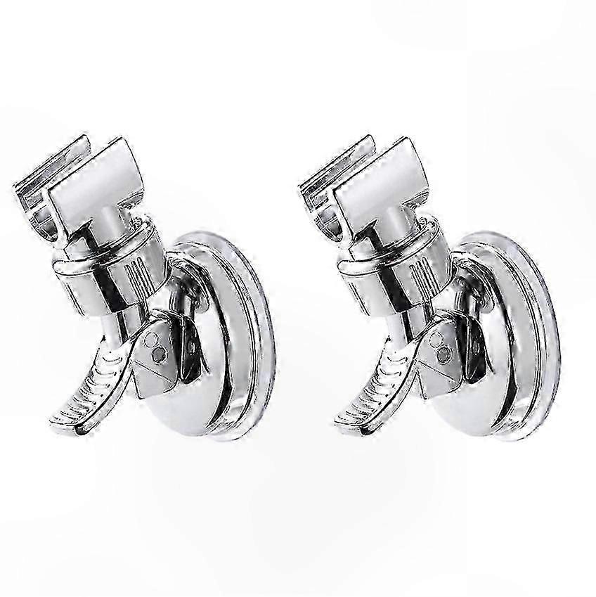 Adjustable Suction Cup Shower Head Holder, 2-Pack Waterproof Bathroom Mounting Accessory