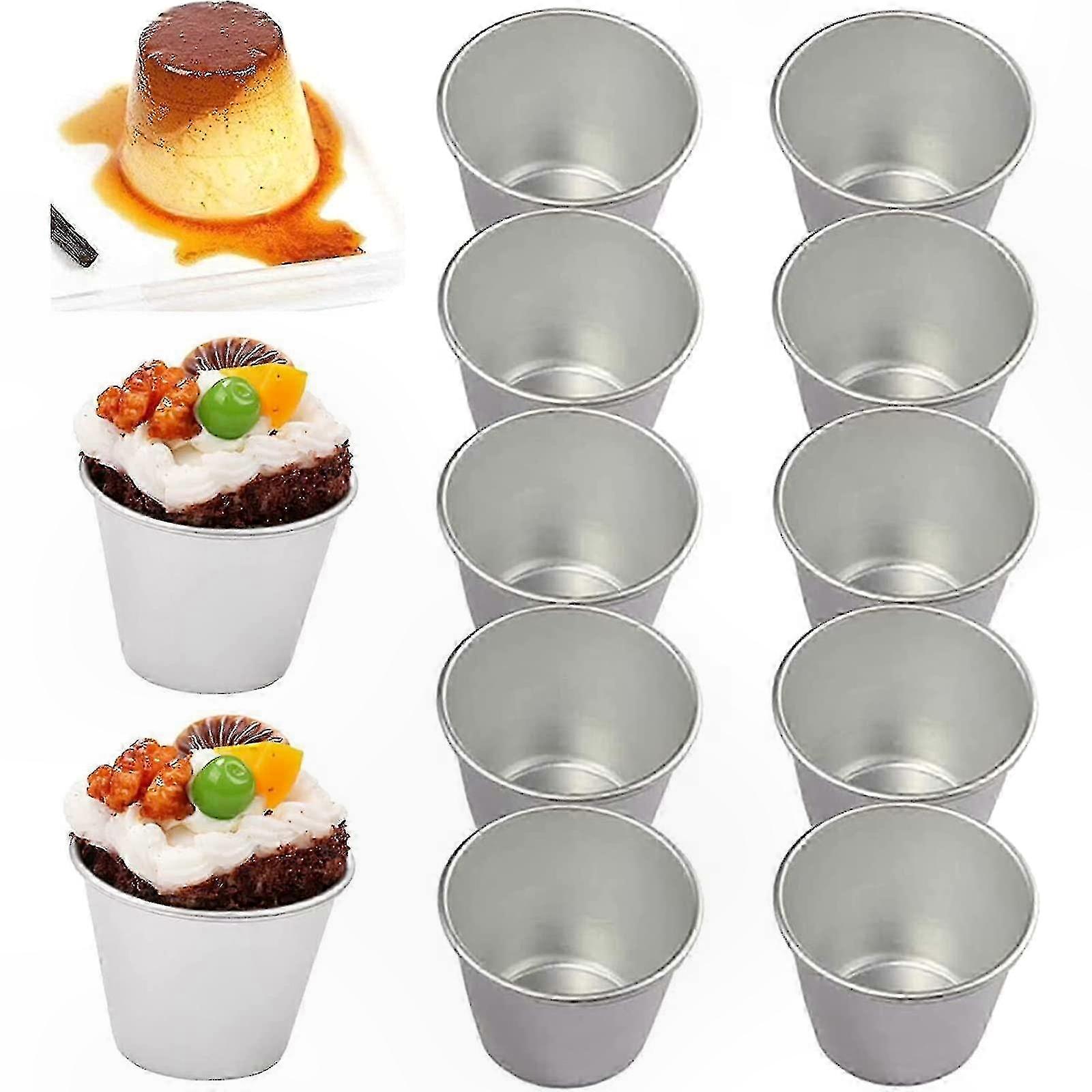 10-Pack Dessert Molds for Baking Cupcakes and More