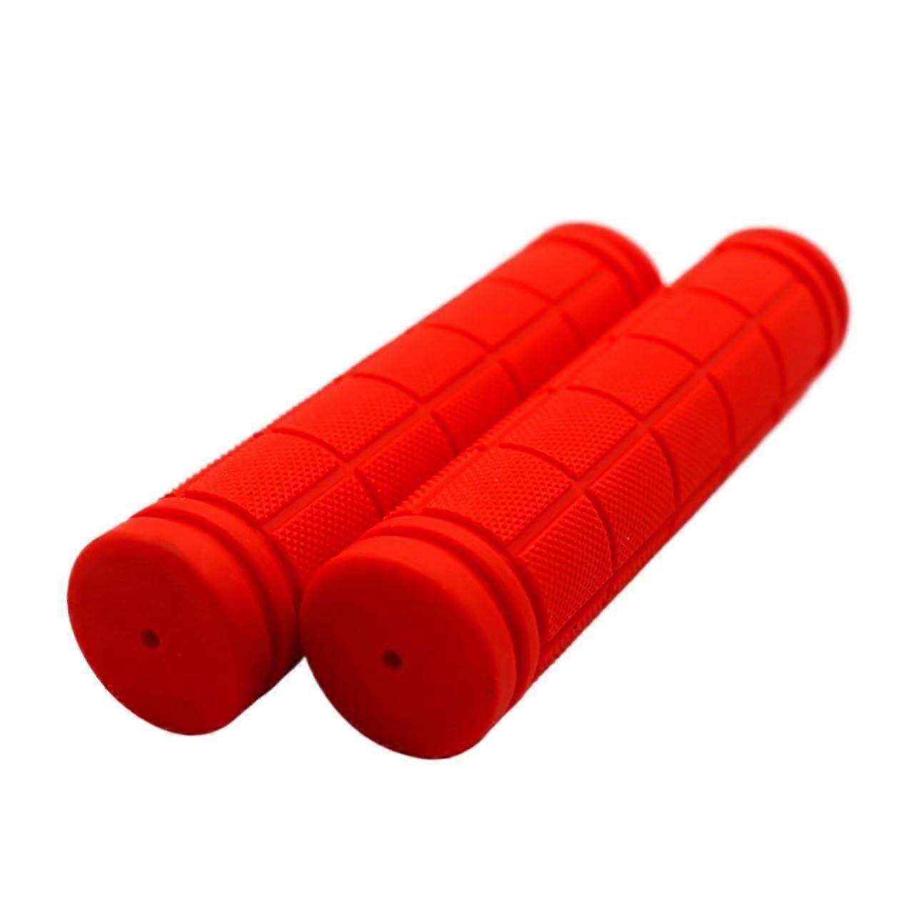 Durable 22mm Bicycle Handlebar Grip with Anti-Slip Design and Shock Absorption, Comfortable Red Handle Accessories