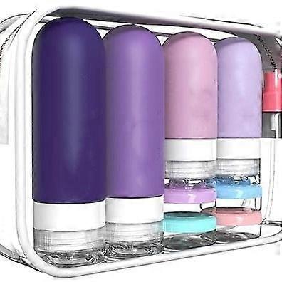 18 Pack Travel Bottles for Toiletries, TSA Approved Travel Size Containers, Leak Proof Silicone Shampoo and Conditioner Bottles Women & Men, Airplane