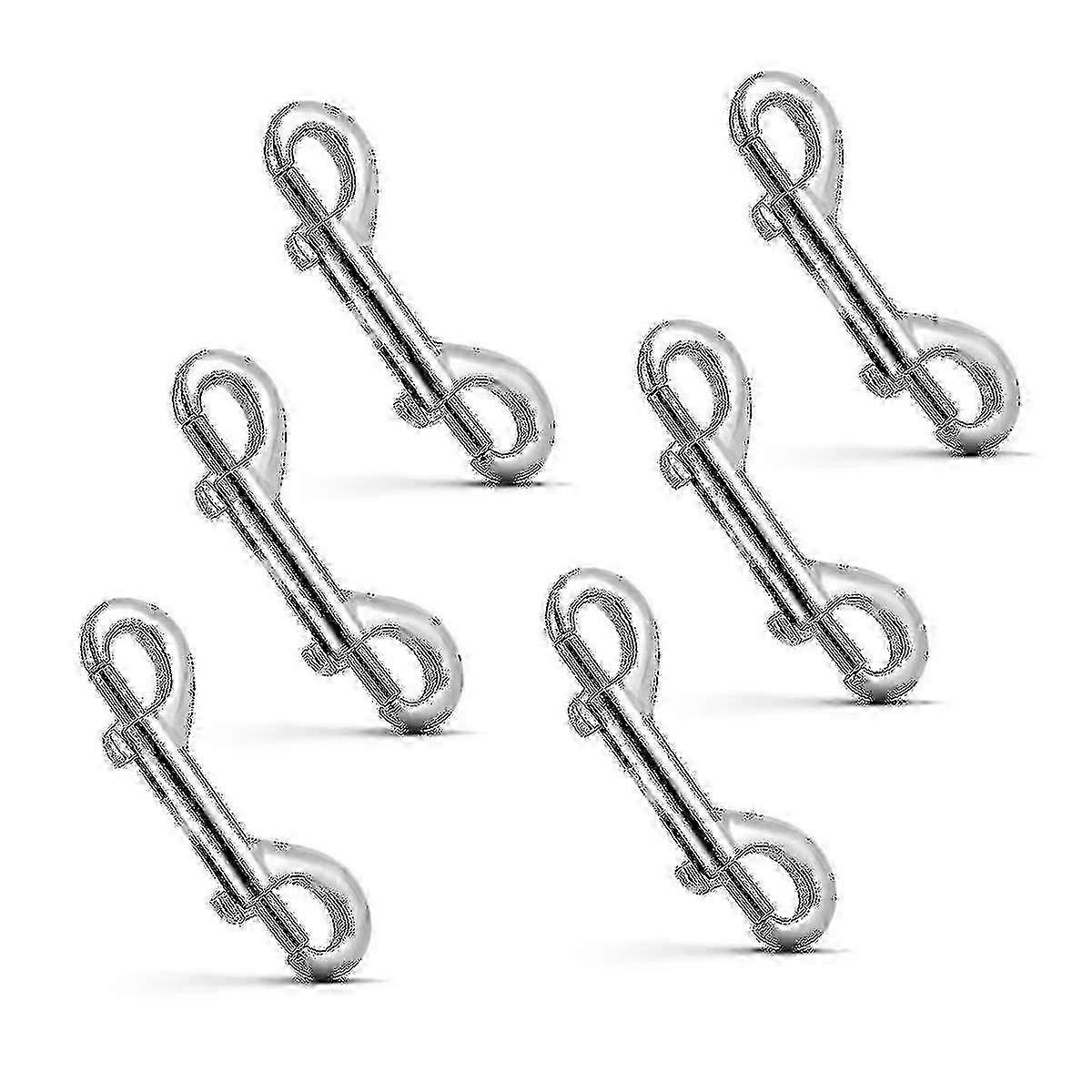 Double Ended Bolt Snaps, 6 Pack Alloy Snap Hook Metal Spring Clips